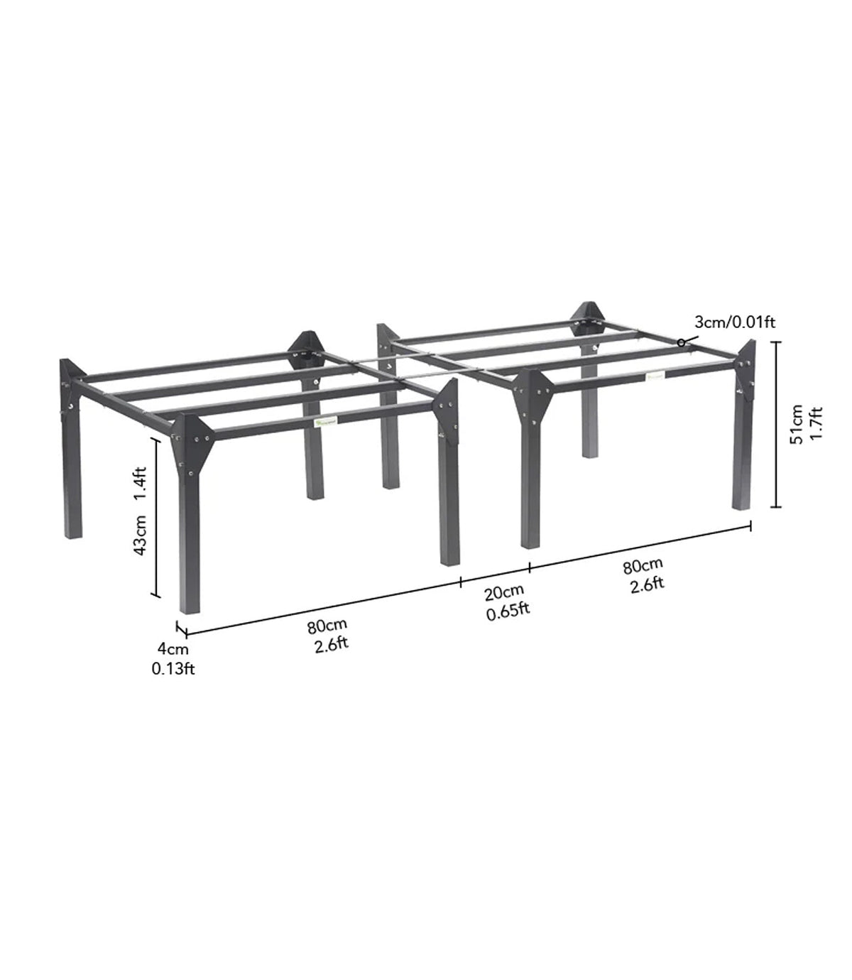 Vegepod Raised Garden Bed Stand Large