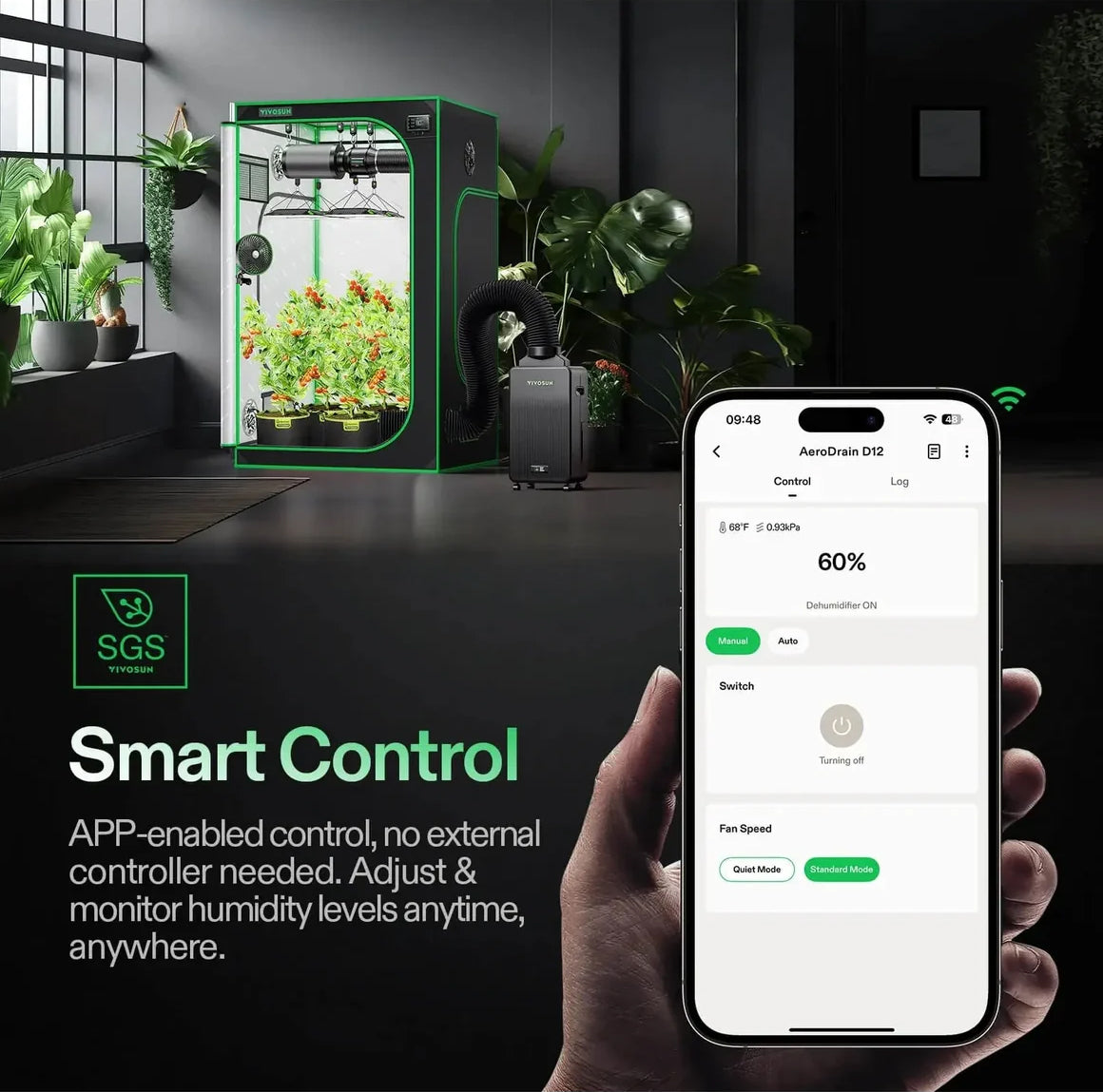 Vivosun Aerodrain D12 Dehumidifier