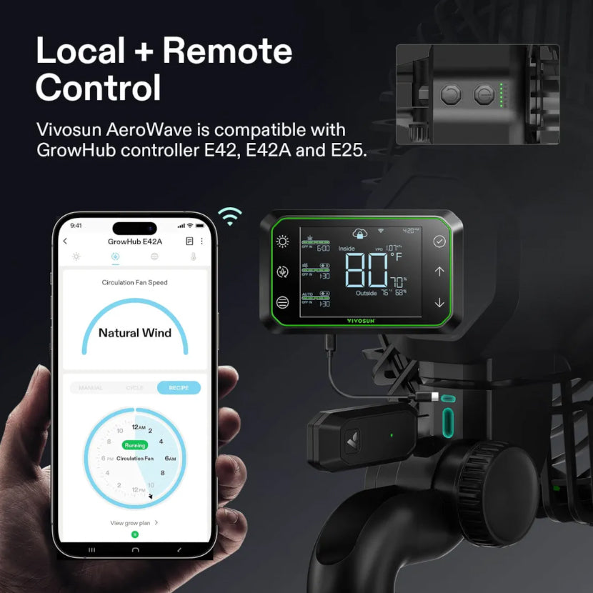 Vivosun Aerowave E9 Clip On Fan 9 Inch