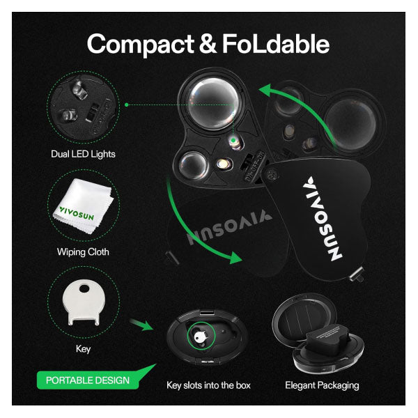 Vivosun Jewelers Loupe Magnifier
