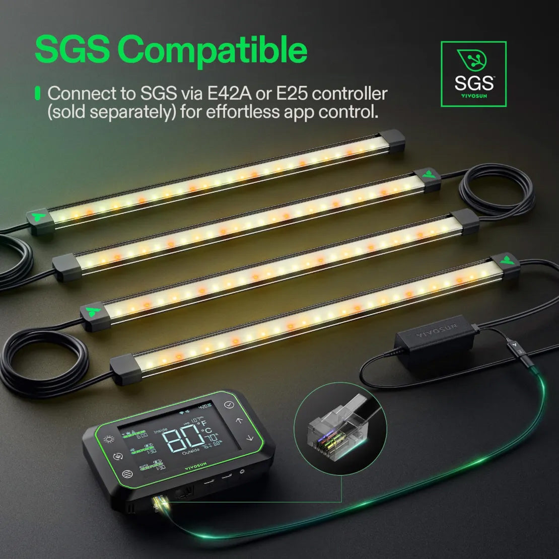 Vivosun Lumaray Side Lights 4 Bar Full Spectrum LED