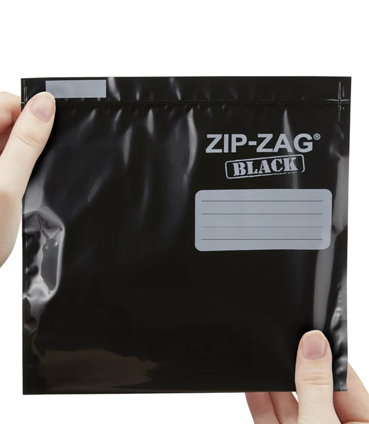 Zip-Zag Black Storage Bags
