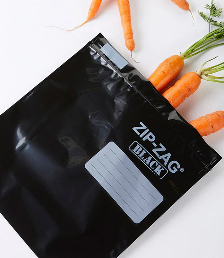 Zip-Zag Black Storage Bags