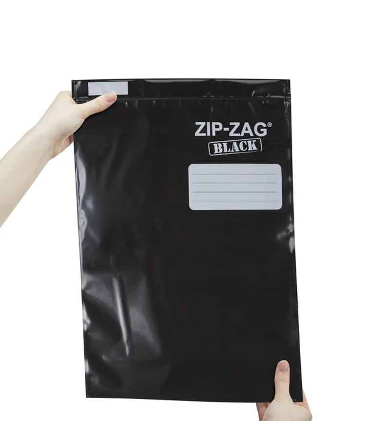 Zip-Zag Black Storage Bags