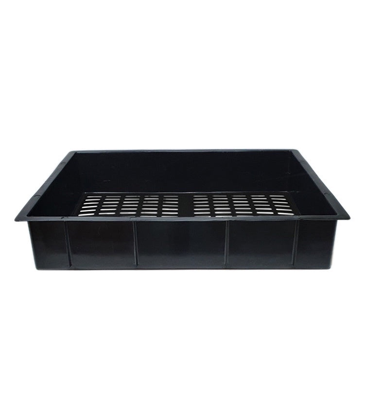 23L Gridded Planter Tub Black