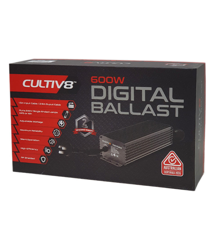 Cultiv8 Digital 600W Ballast 240v
