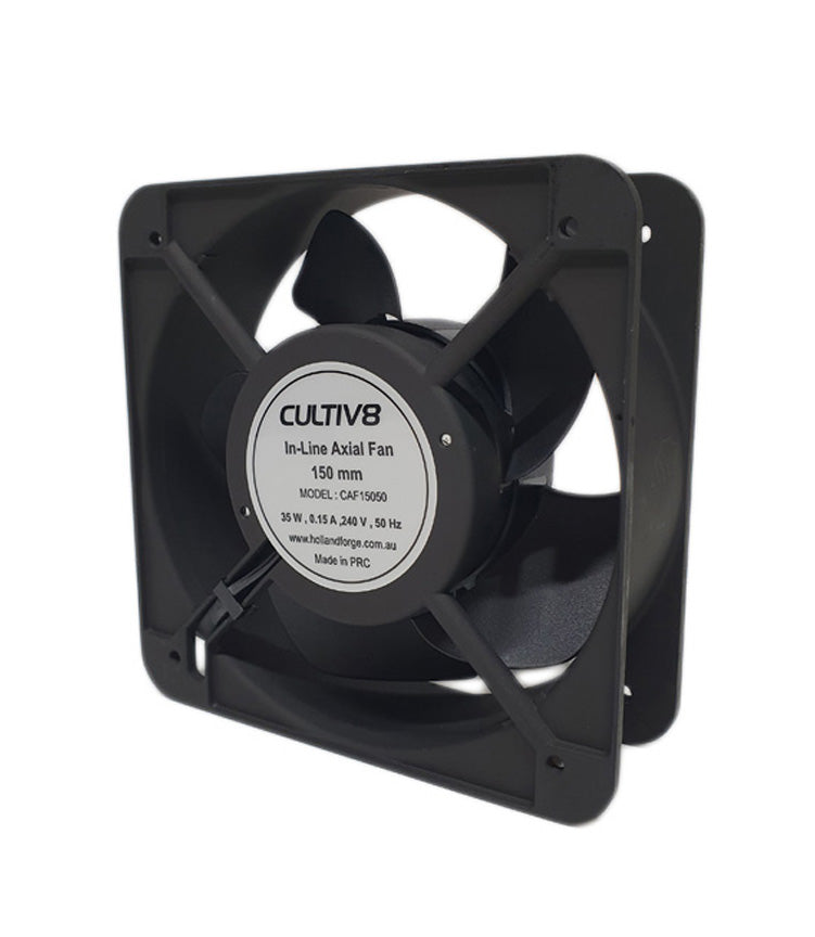 Cultiv8 Computer Fan/Inline Axial Fan 6”/150mm NO FLANGE