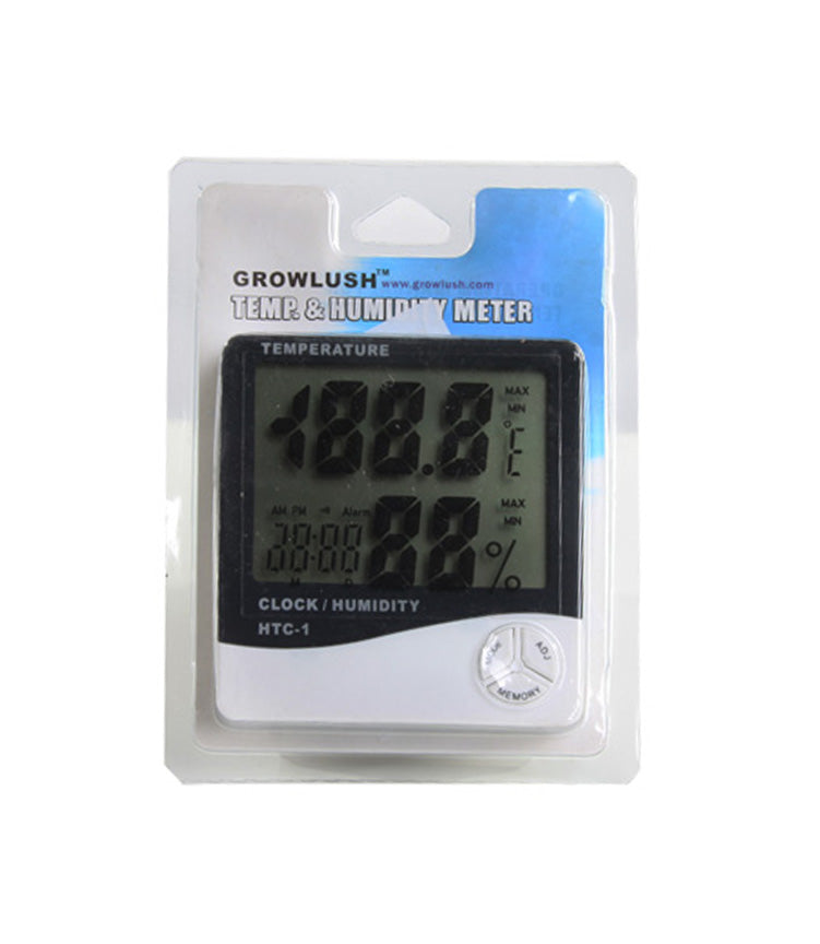 Growlush White Digital Hygrometer Thermometer
