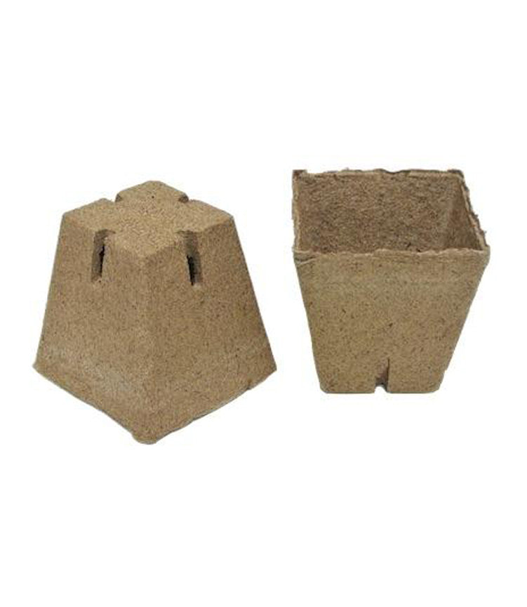 Jiffy Square Pot with Slits 60mm