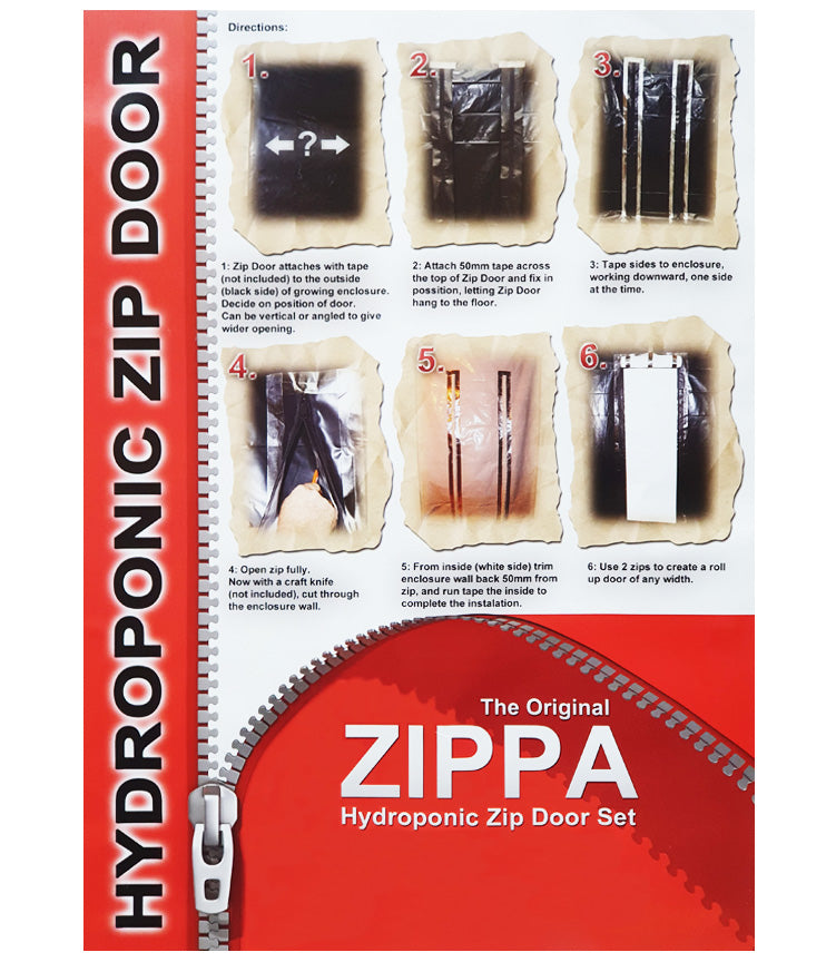 The Original Zippa Hydroponic Zip Door Set (2Pk)